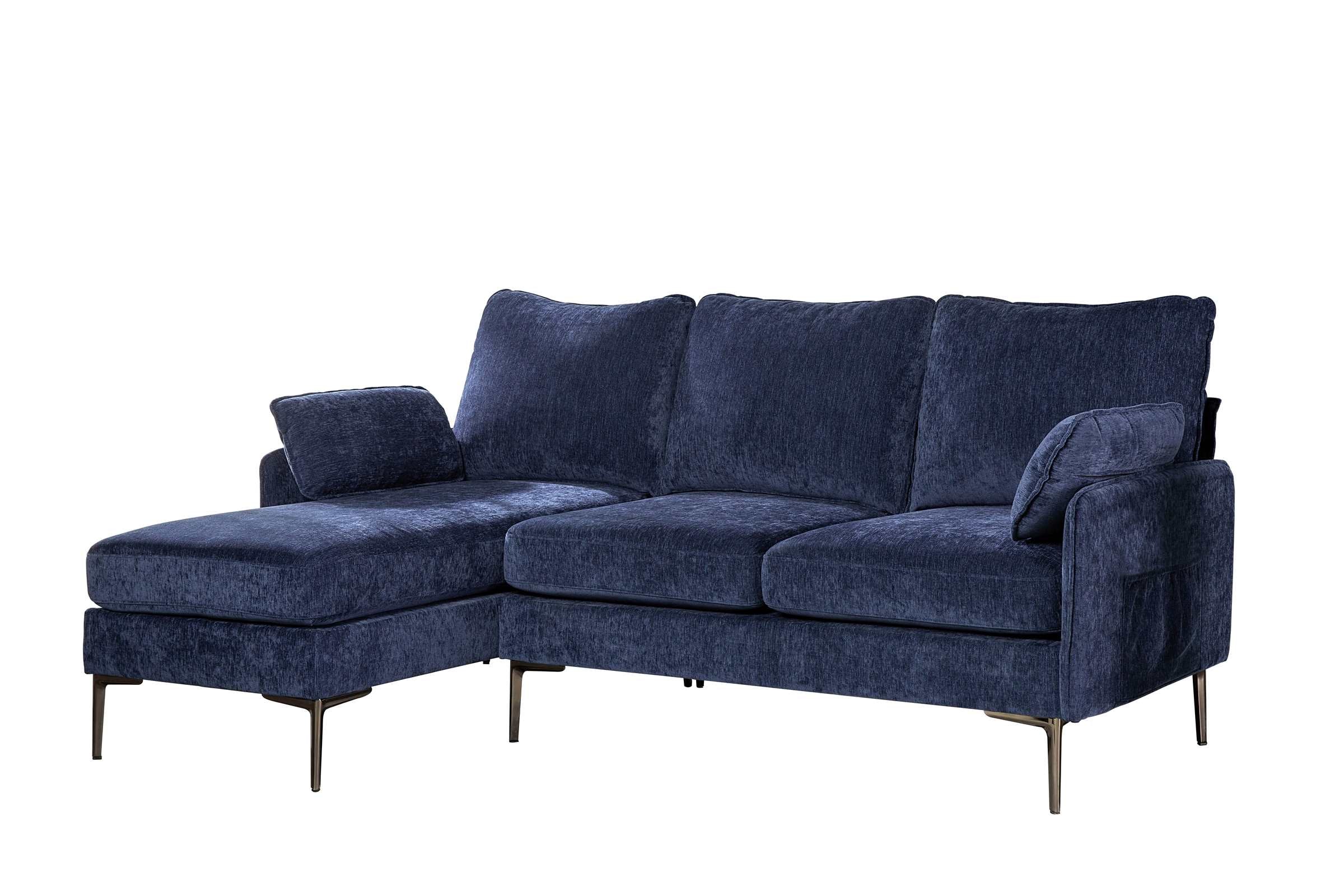Mercury Reversible Sectional Sofa Blue 99970
