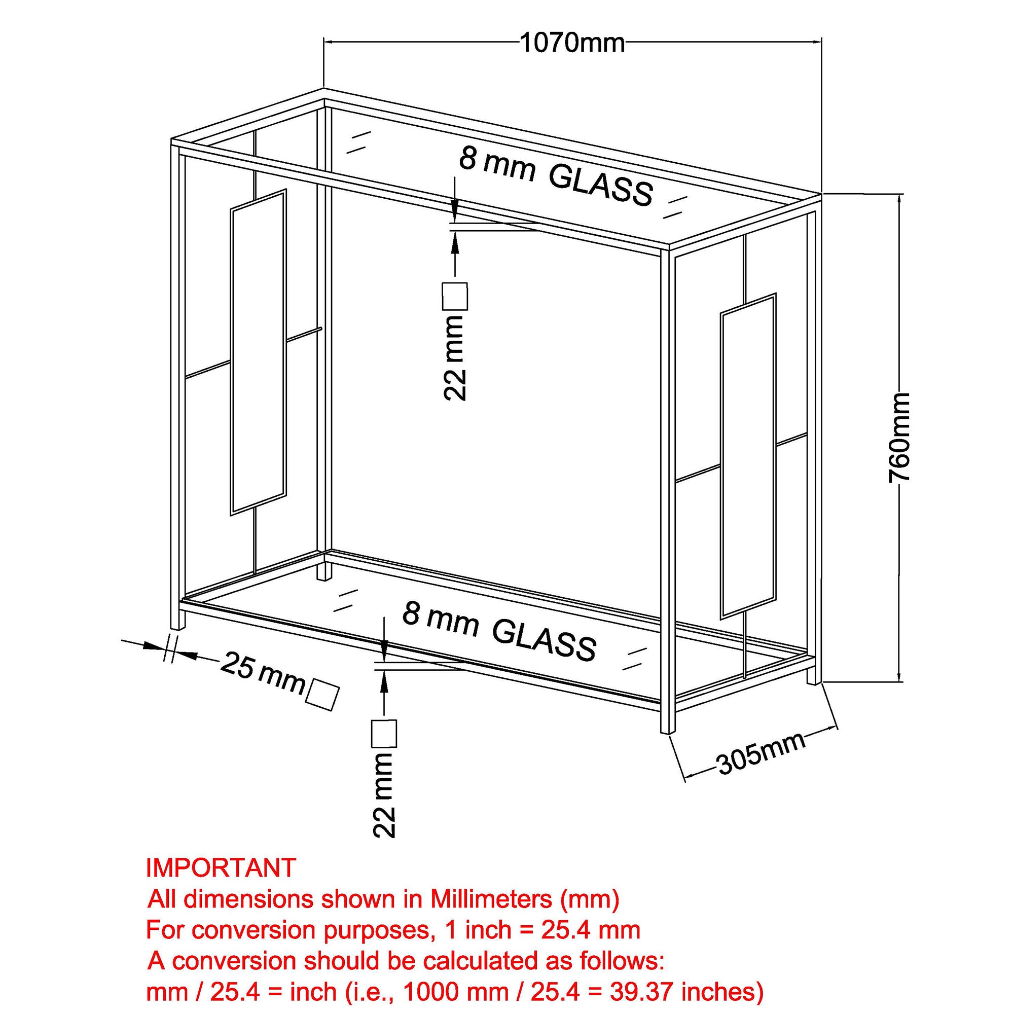 Athena Console Table in Chrome 502-747CM