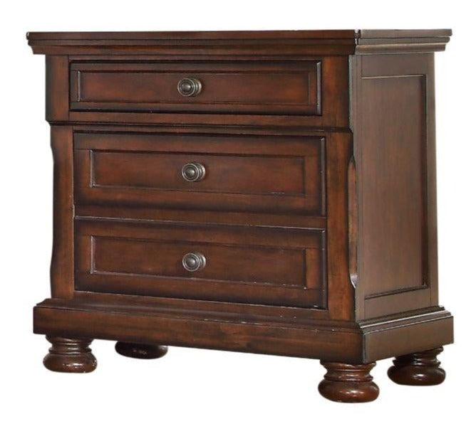Baltimore 3 Drawer Night Stand Walnut 851