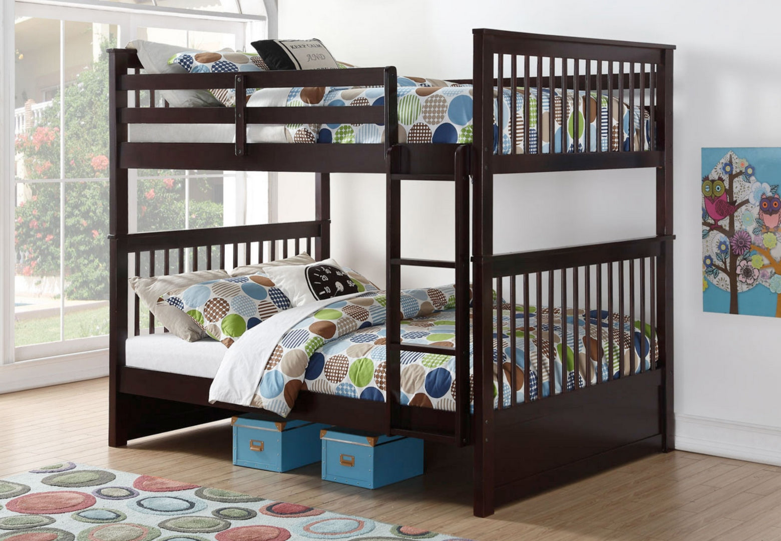 Double Espresso Bunk Bed 123