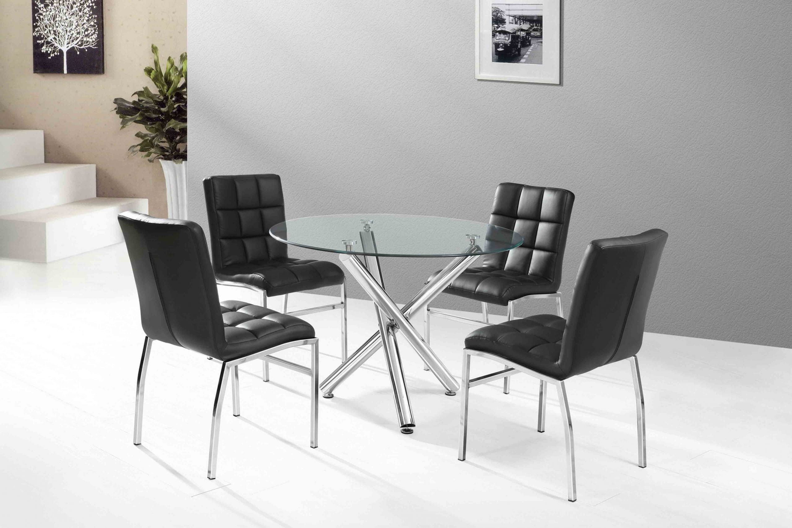 Weston Dining Set -5 PC Black DT-811