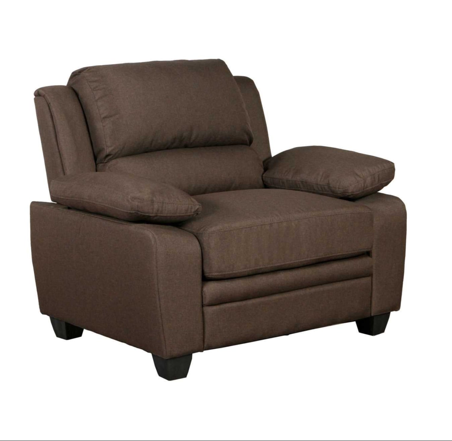 Brown Fabric Sofa Chair