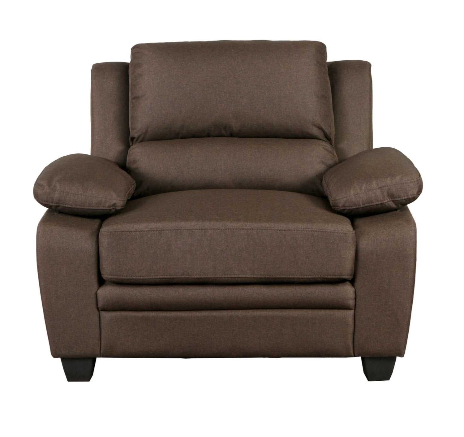 Brown Fabric Sofa Chair