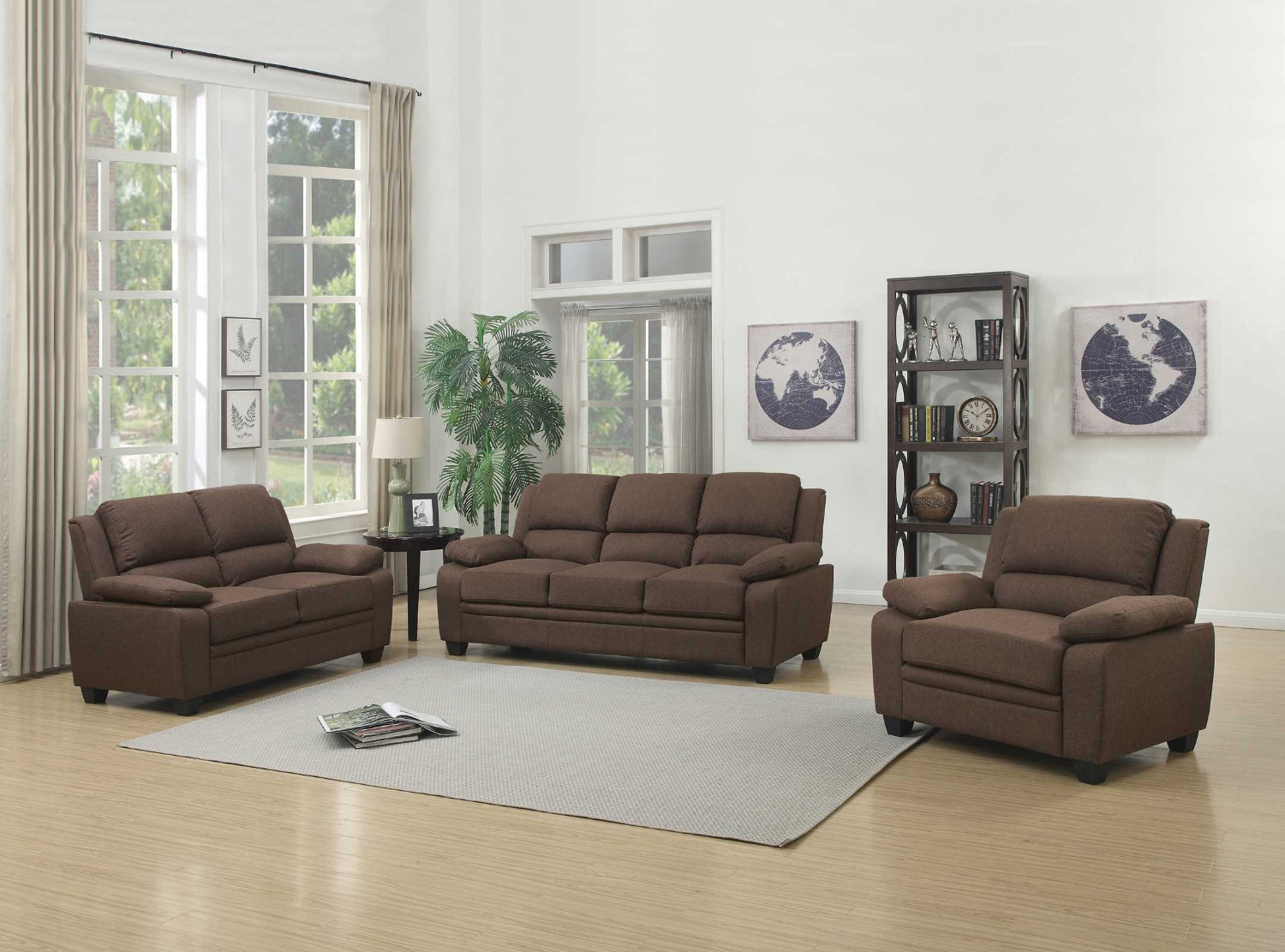 Brown Fabric sofa