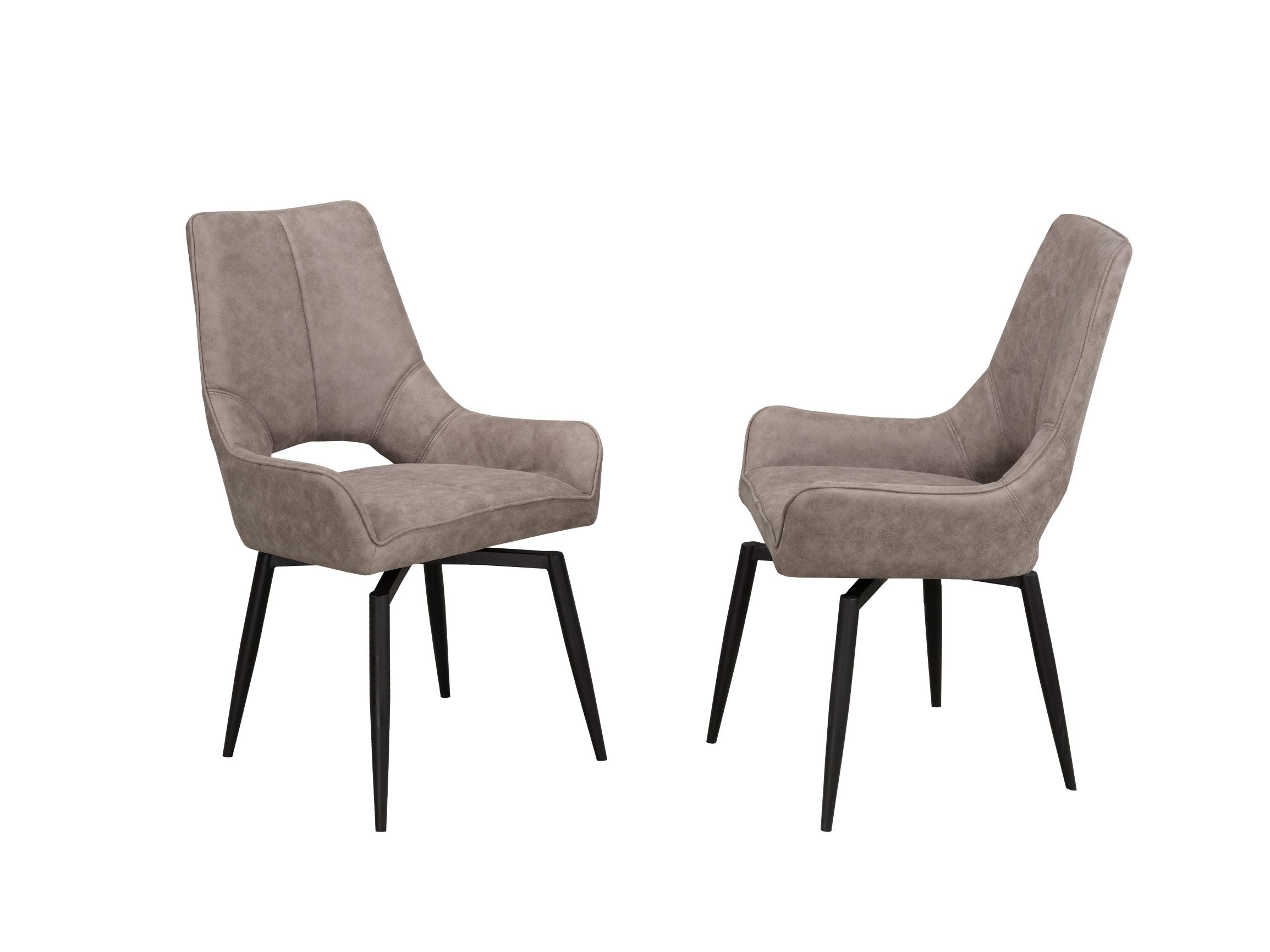 Electra Swivel Dining Chair Brown Set Of 2 C-1315Y-1