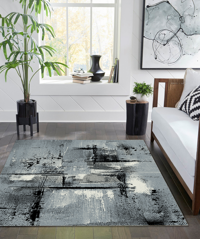Flora Abstract Area Rugs - 3193 WS52