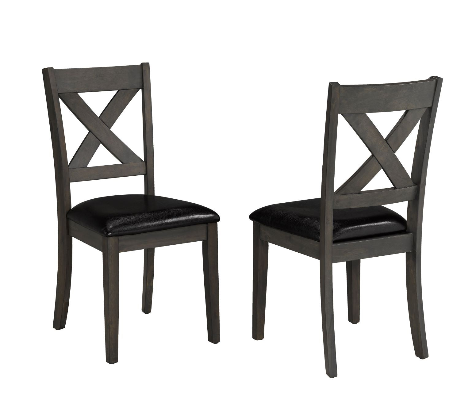 Wooden Dining Table With 6 Chairs Set Grey 276