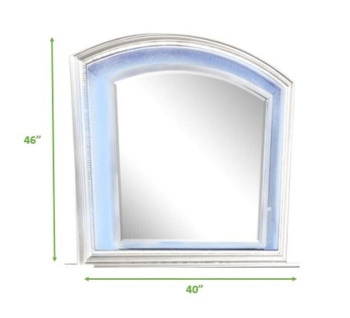 Ginger Wooden Dresser & Mirror White 1141