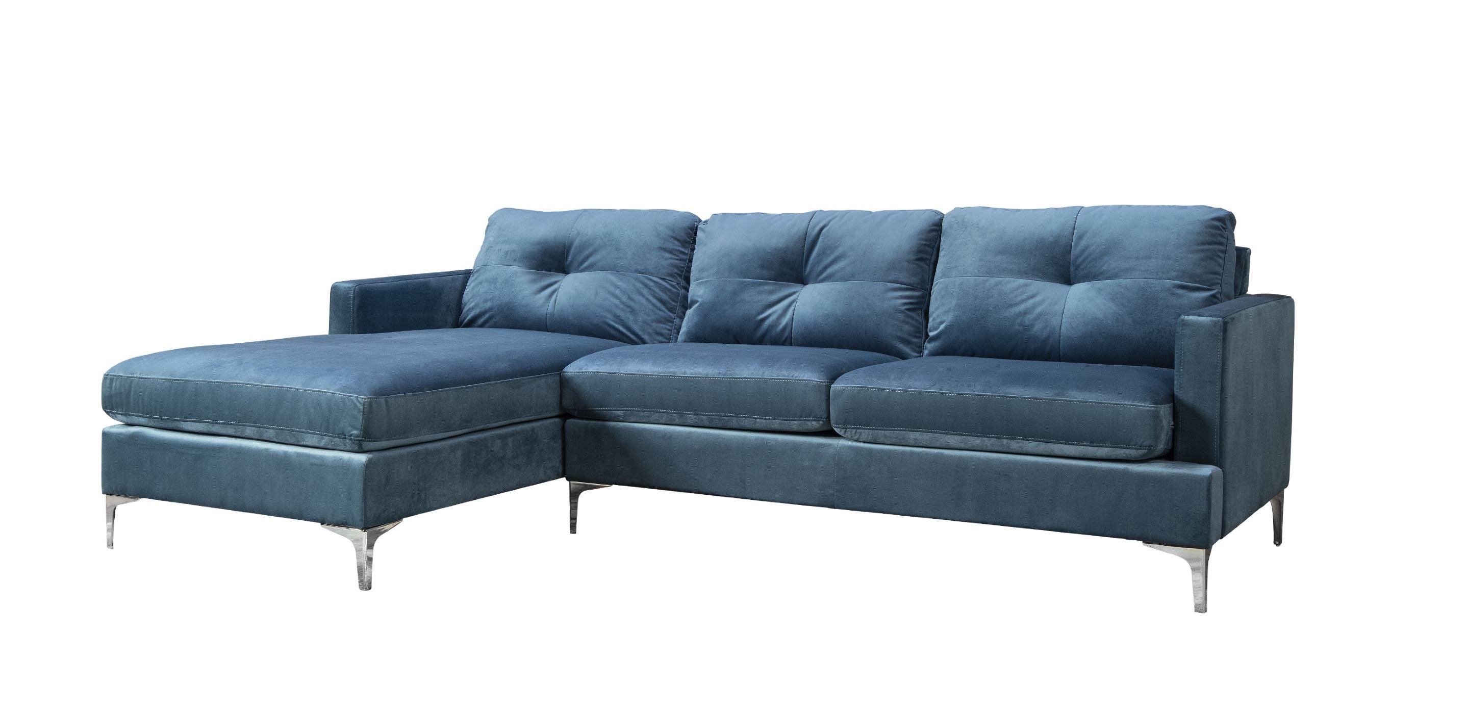 Hamilton Sectional Sofa Blue Velvet - 99814