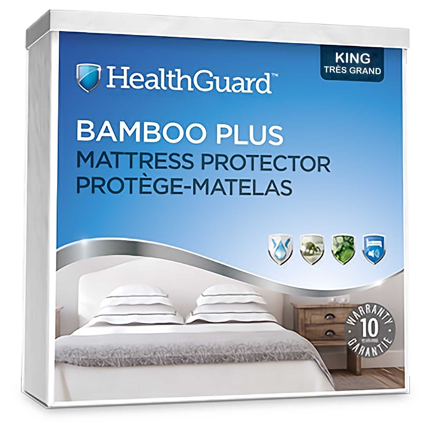 Health Guard Bamboo Plus Mattress Protector - King