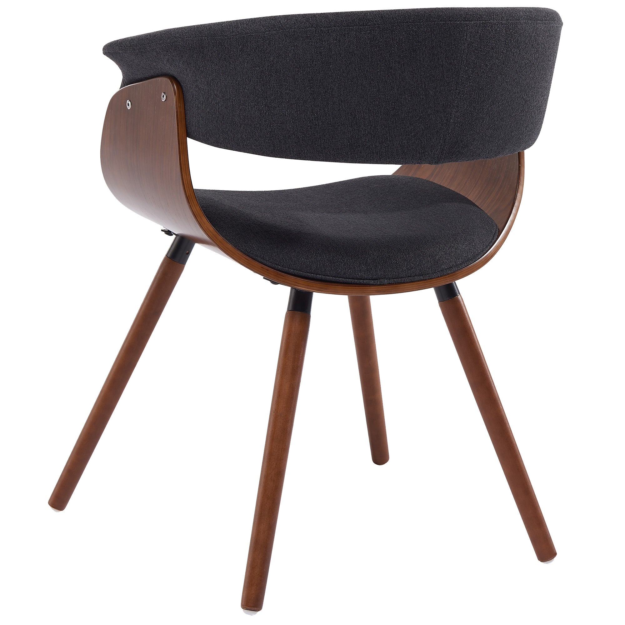 Holt Accent/Dining Chair in Charcoal and Walnut 403-981CH