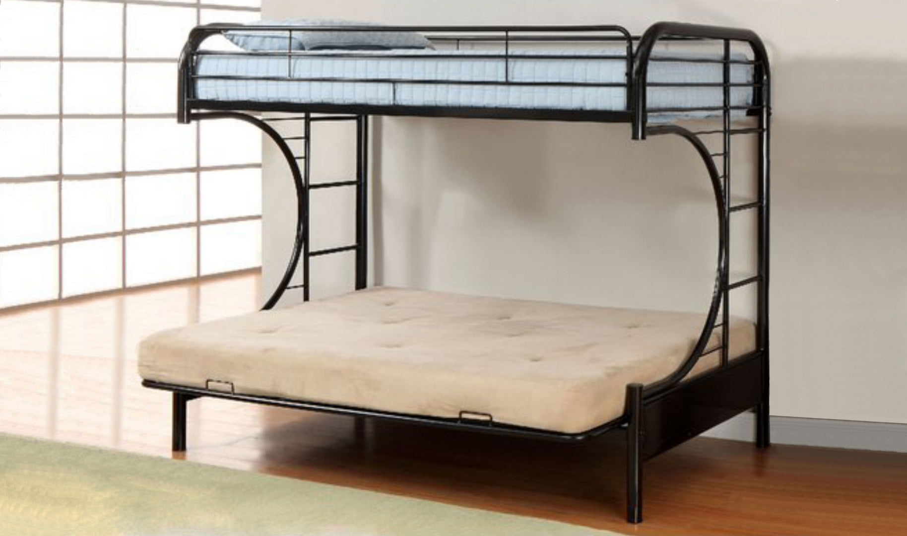 C-Futon Bunk Bed Black 230