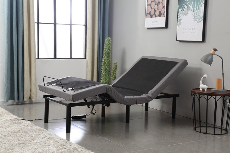 Grey Electric Adjustable Bed - Deluxe Single XL / Queen 3610/3612