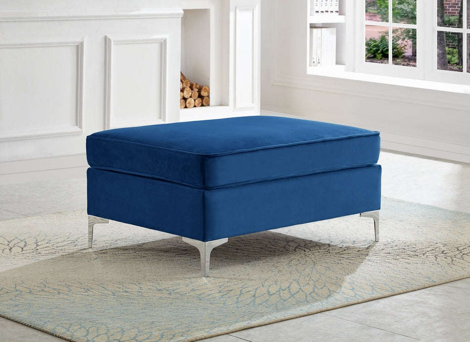 Blue Velvet Fabric Sofa Collection with Depp Tufting 8008