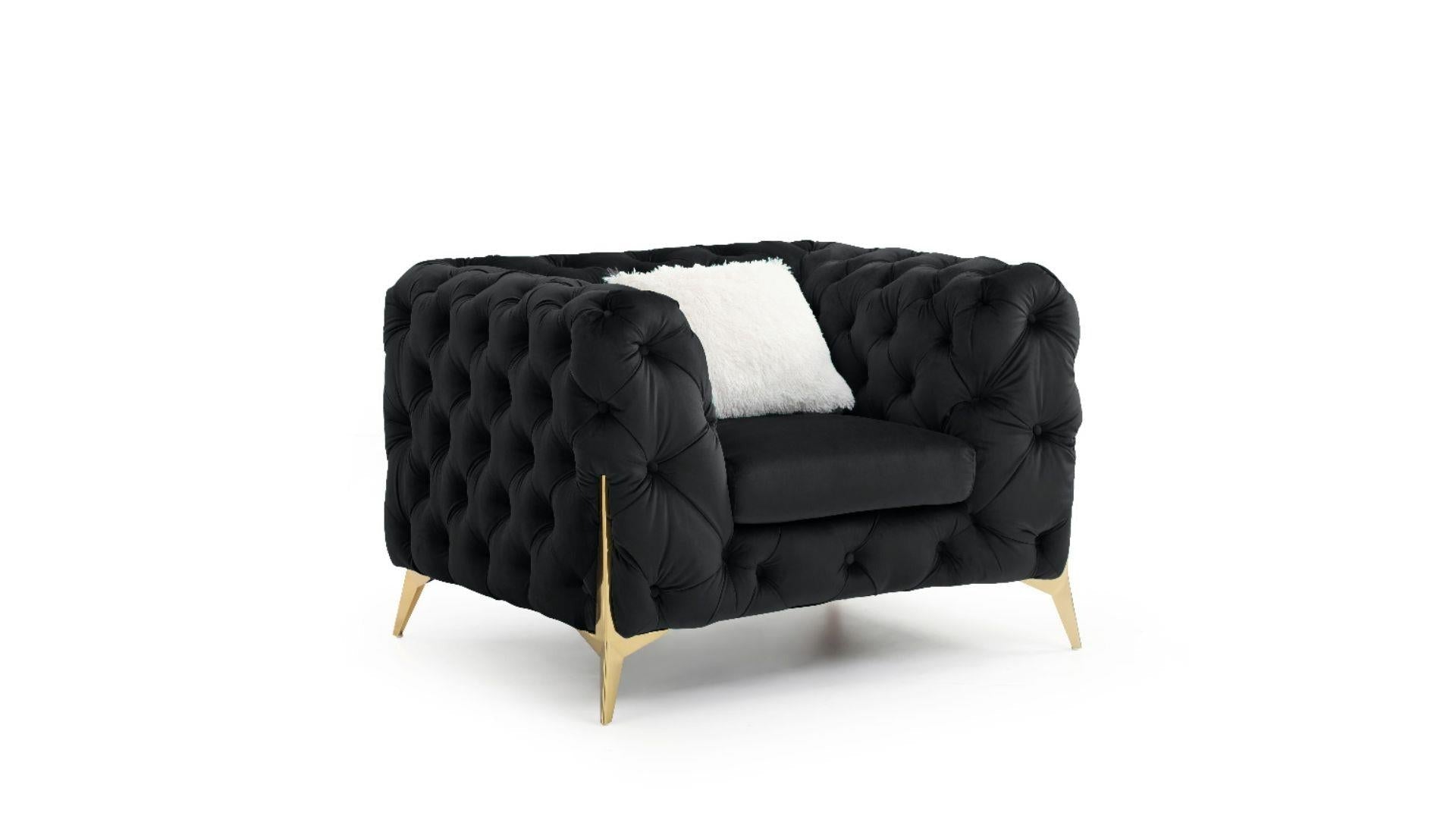 Moderno Sofa Collection Black 4425