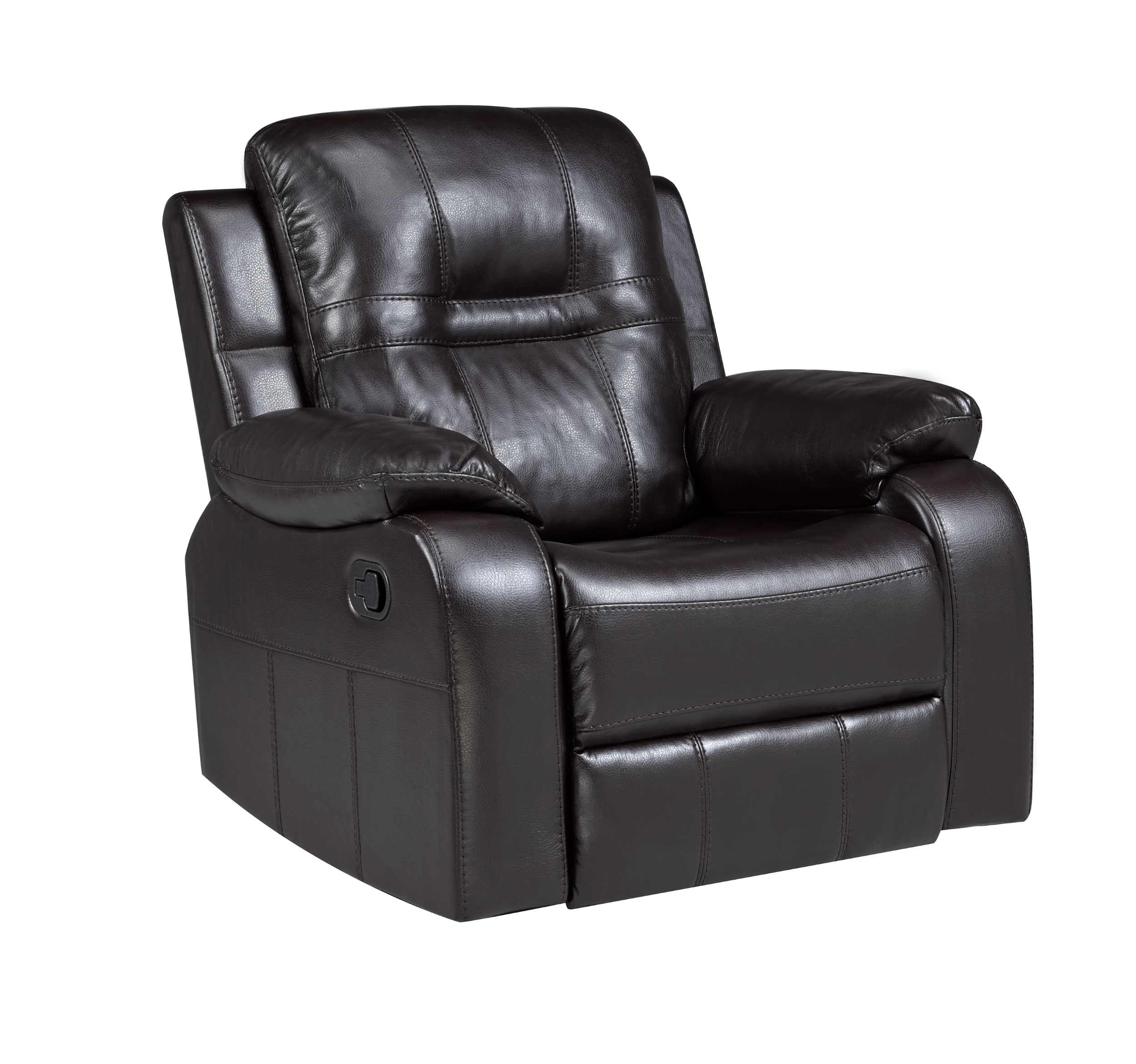 Napolean Air Leather Chocolate Recliner Chair 6015