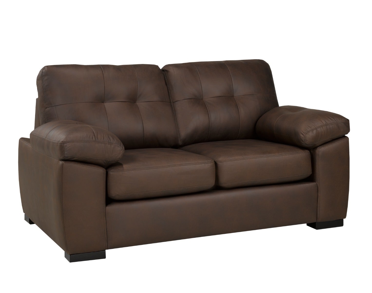Canadian Made Kalmar Leather Gel Chocolate Sofa Set 4392
