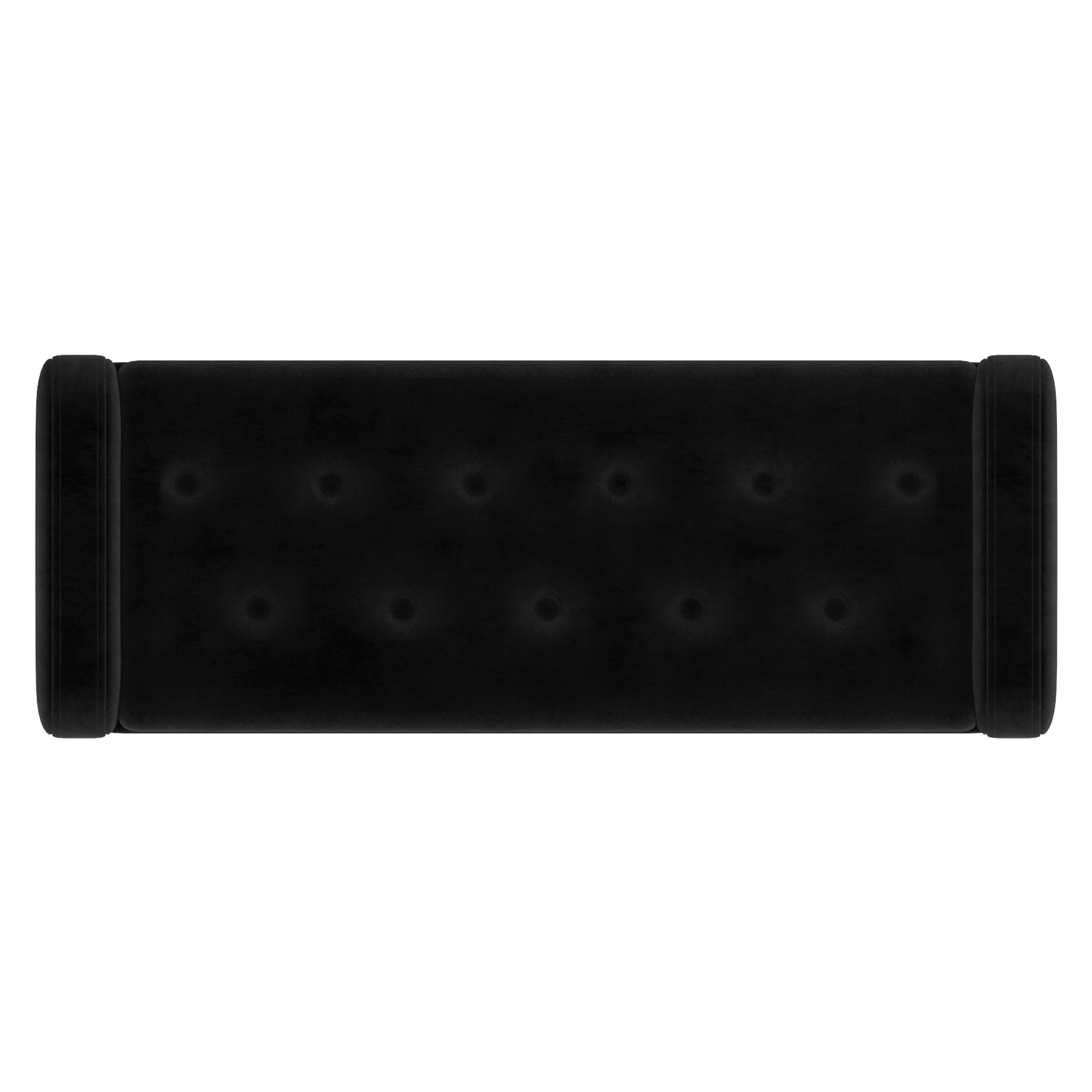 Sabel Storage Ottoman/Bench in Black and Aged Gold 402-549BLK/GL