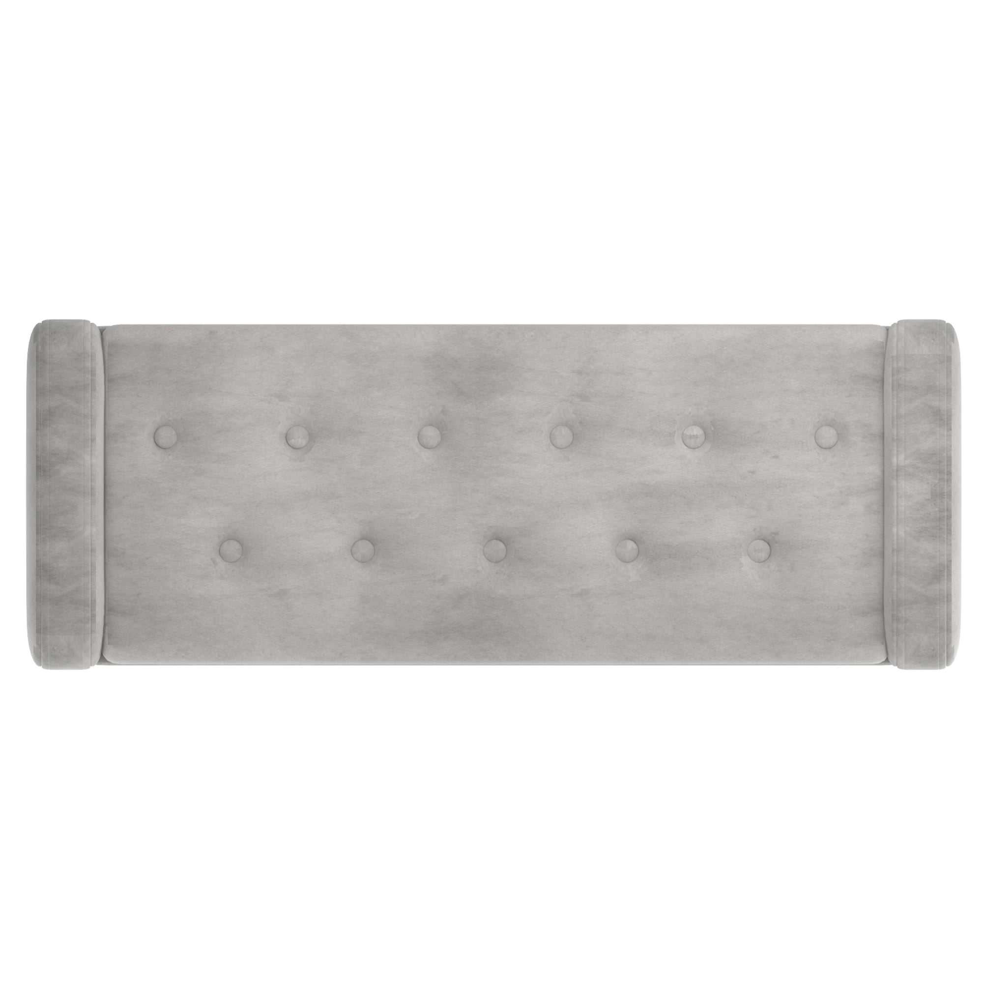 Sabel Storage Ottoman/Bench in Grey and Aged Gold 402-549GRY/GL