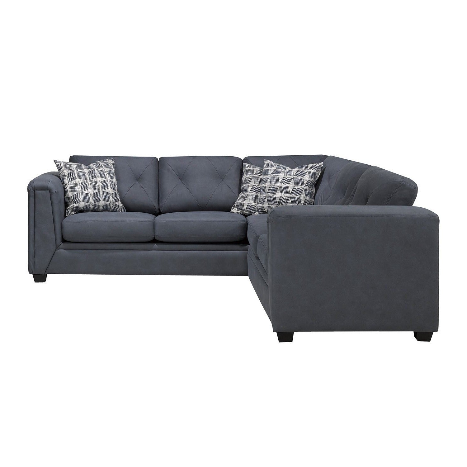 Ajax Canadian Made Sectional Sofa Denim 9822
