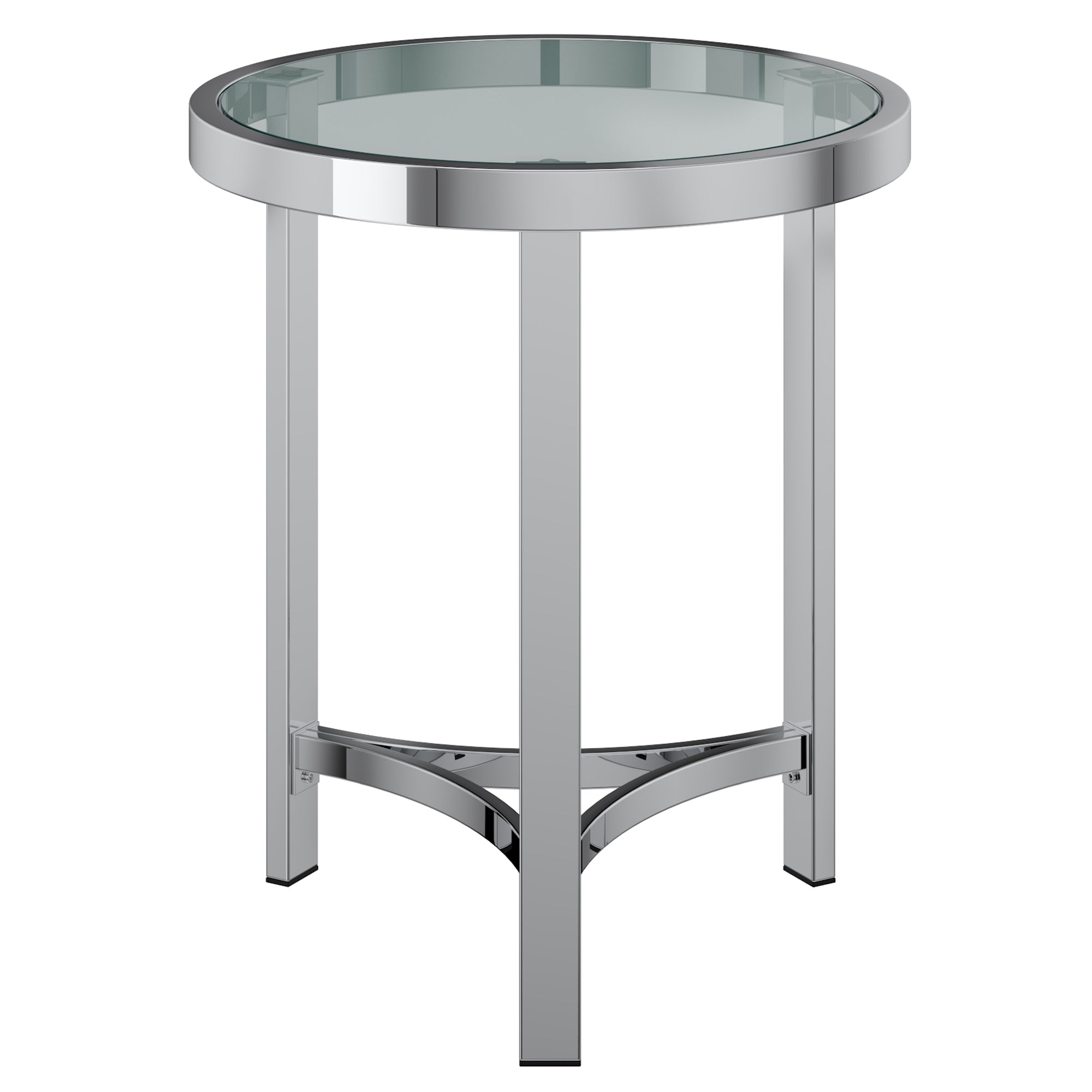 Strata Accent Table in Chrome 501-746