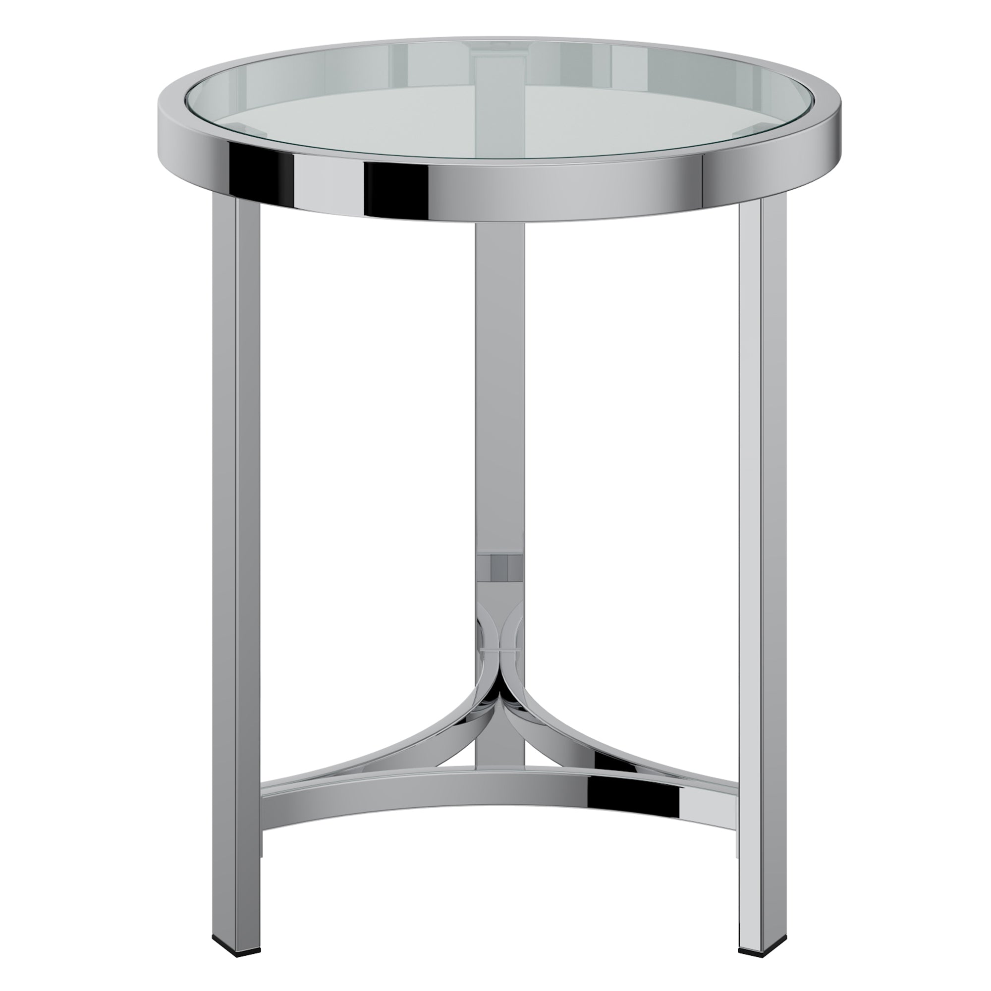 Strata Accent Table in Chrome 501-746