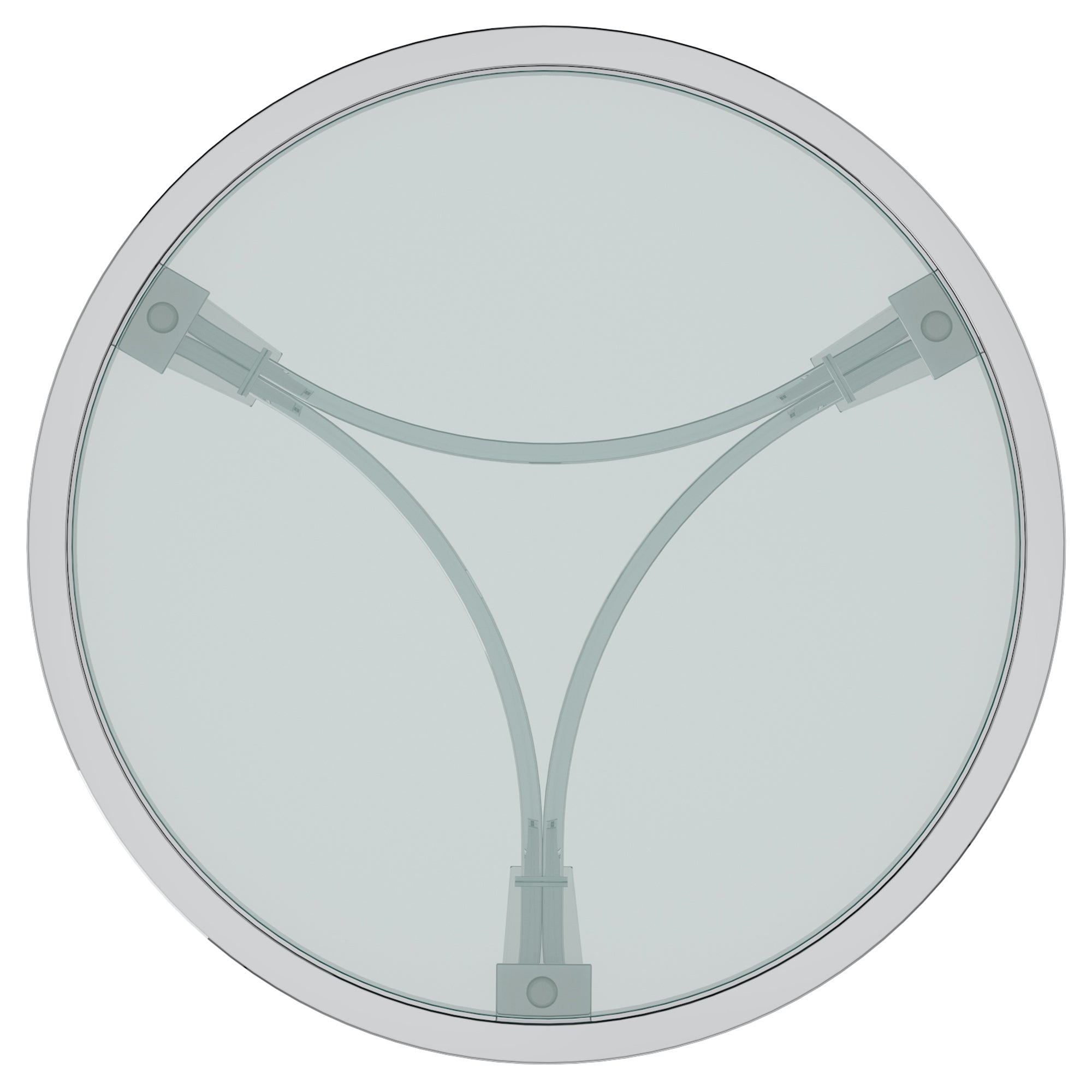 Strata Accent Table in Chrome 501-746