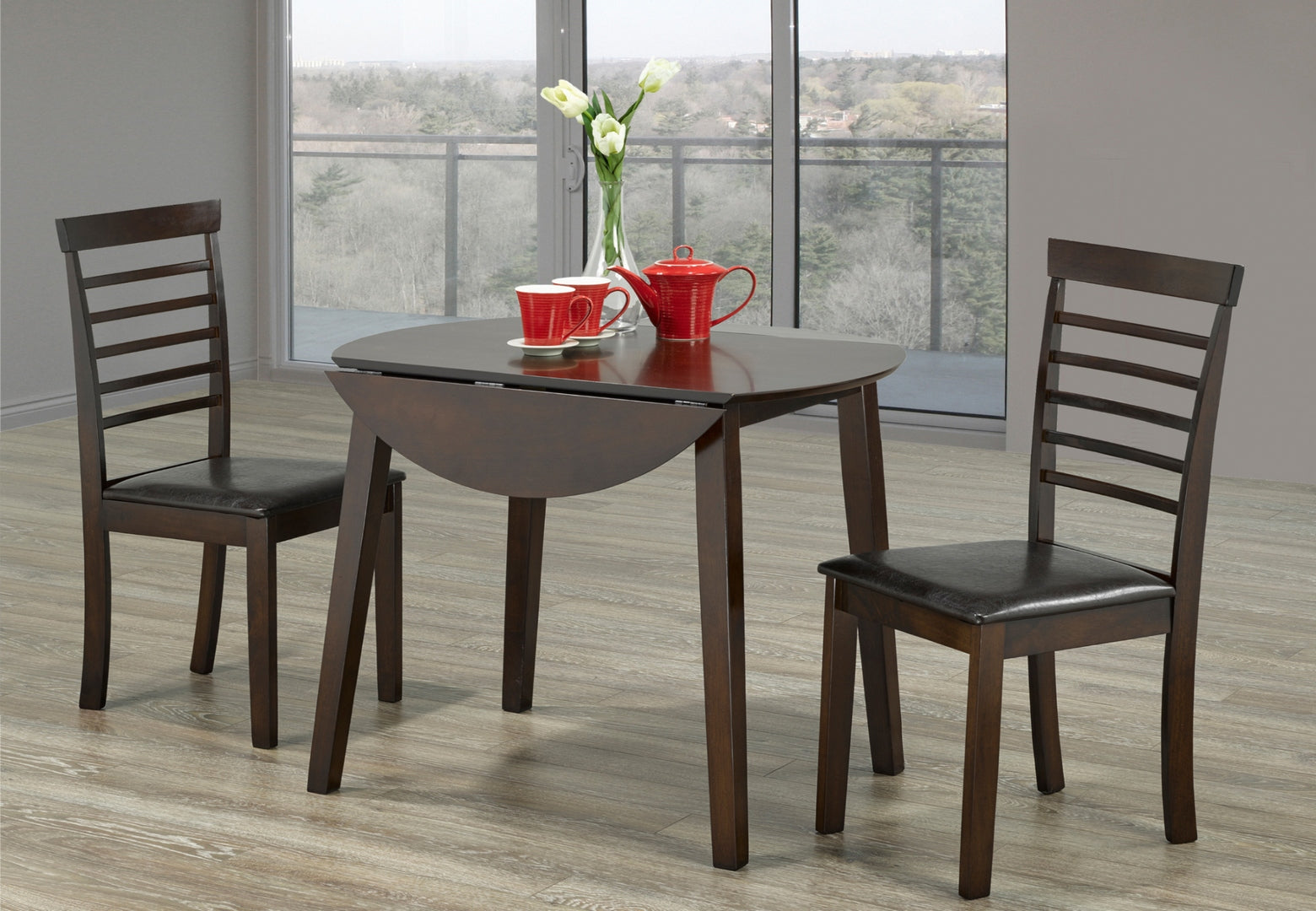 Espresso Wooden 3PC Dining Set Toronto/C-1011