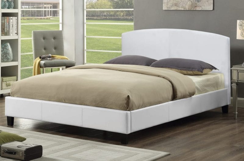 White Platform Bed- T2350W