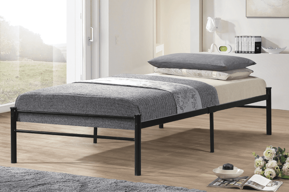 Black Platform Bed Single T2400