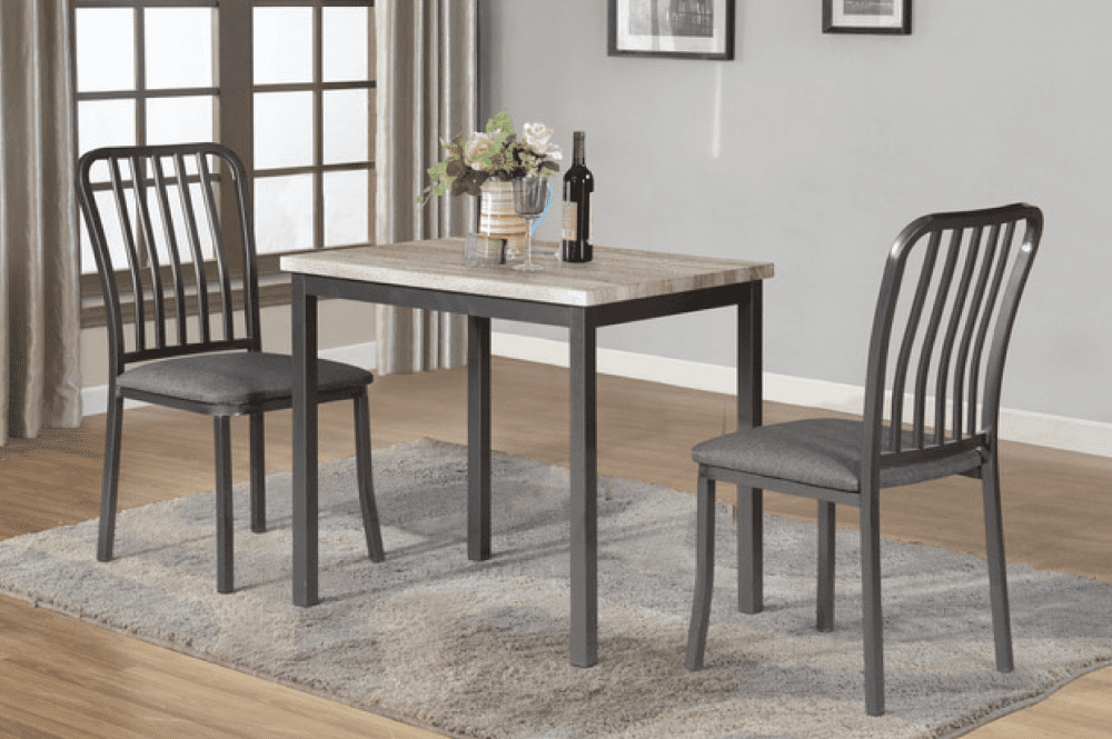 Rectangular Dining Table With 2 Chairs T 3720