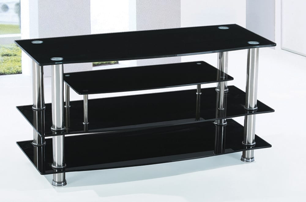 Black Glass TV Stand T700