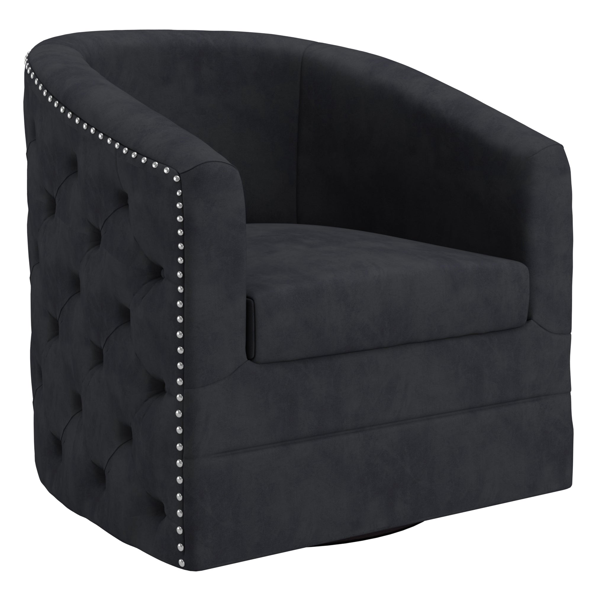 Velci Accent 360 Swivel Chair in Black 403-373BK