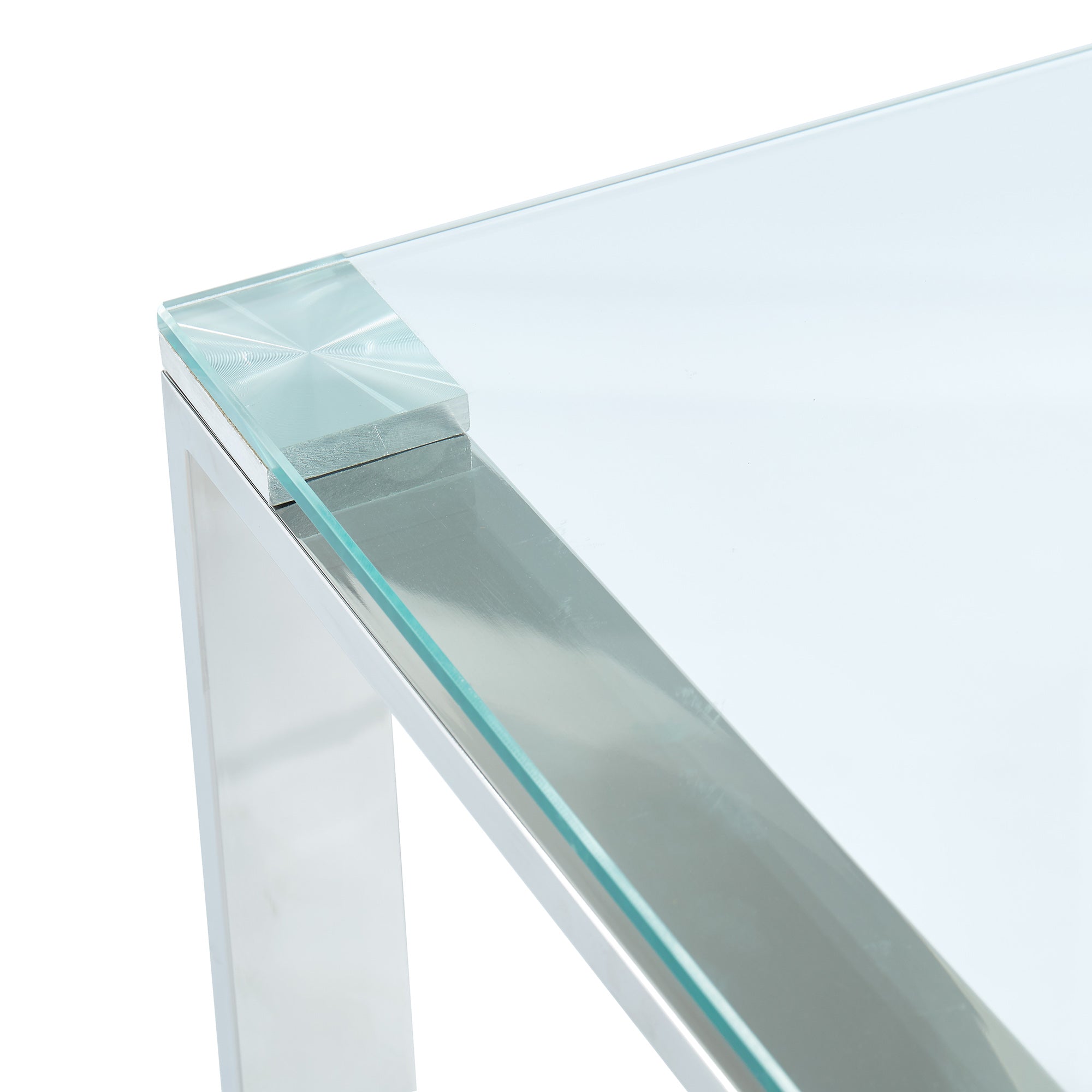 Zevon Accent Table in Silver 501-408CH
