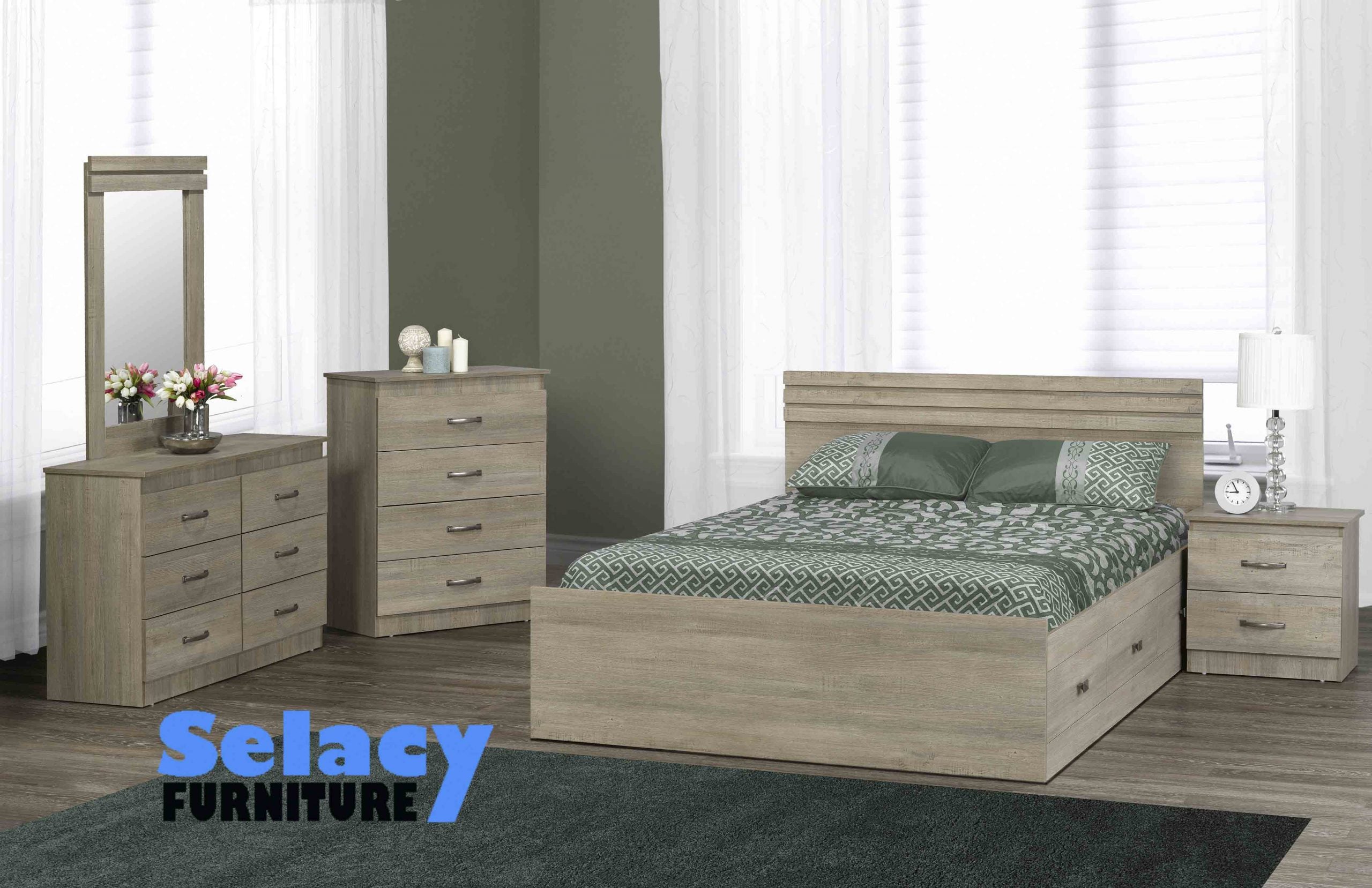 Queen 6 PC Bedroom Set- CONTINENTAL COAST A1