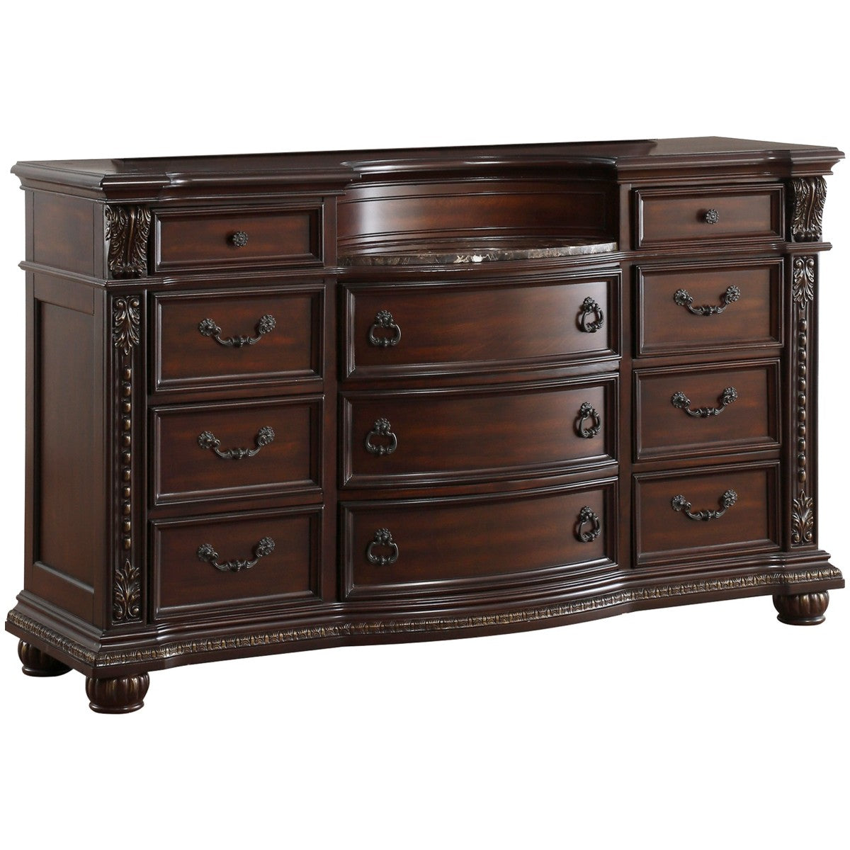 Dark Cherry Cavalier Bedroom Set 1757