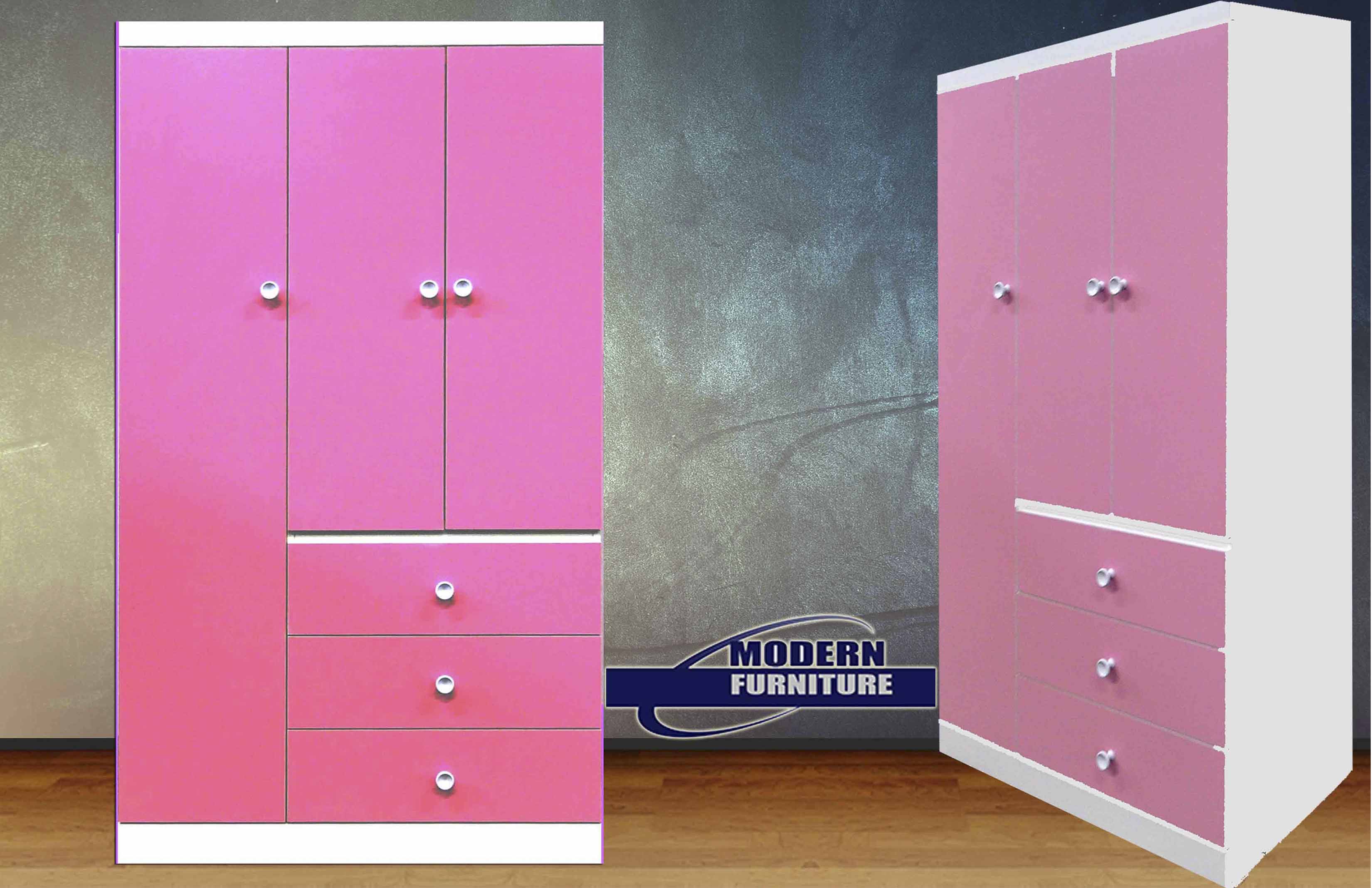 Canadian Made Armoire White & Pink 9000