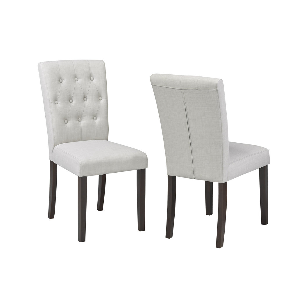 Beige Fabric Dining Chair Set of 2 - WS5700-BEI
