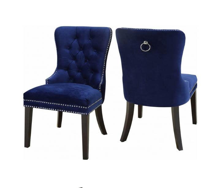 2 Piece Blue Dining Chair C-1222
