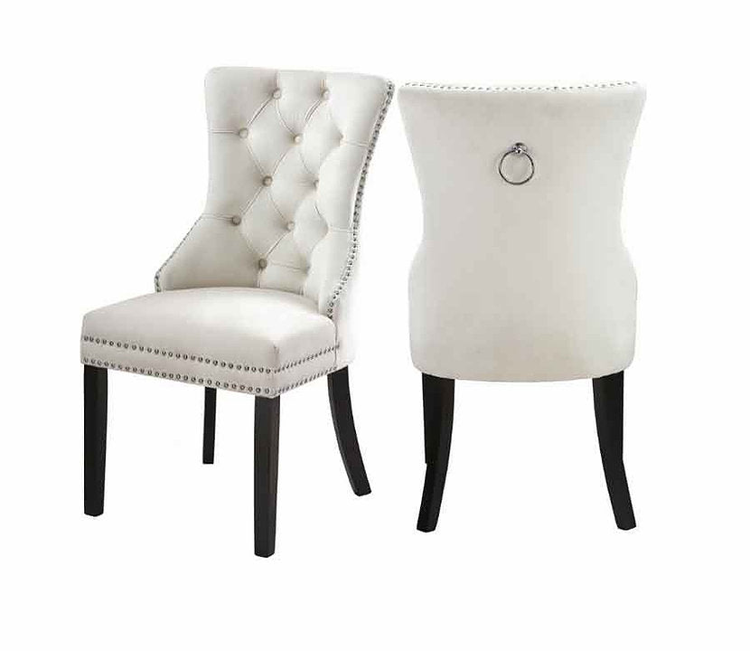 2 Piece Creme Dining Chair C-1223