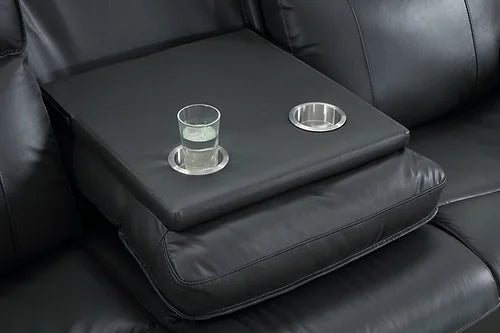 Grey Genuine Leather/Match Power Recliner Chair IF-8018