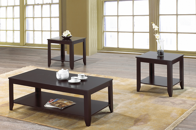 3Pc Coffee Table Set IF 2218 Espresso