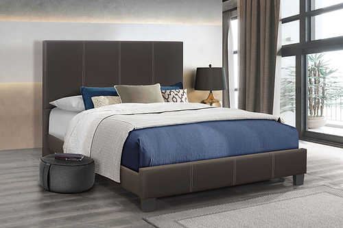 Brown PU Bed IF 5472