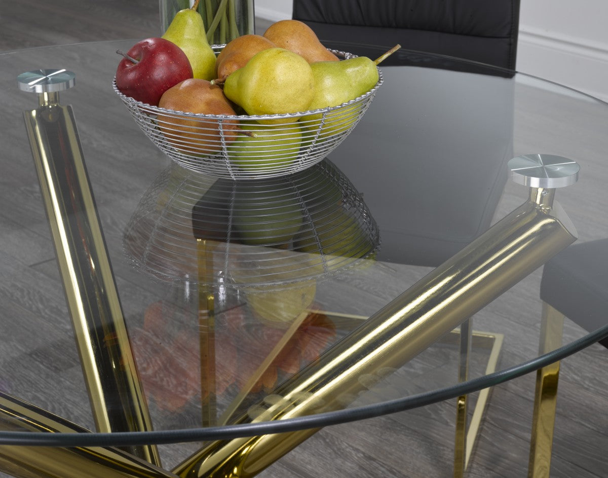 Contemporary Styling Glass Dining Table SAN-001
