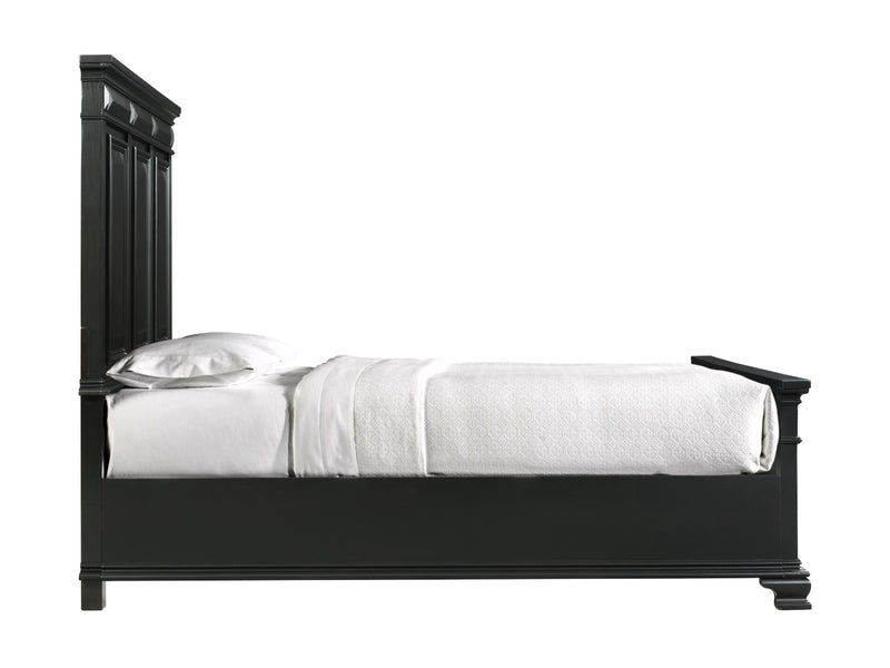 Calloway Panel Bedroom Set in Antique Black - 6 PCS