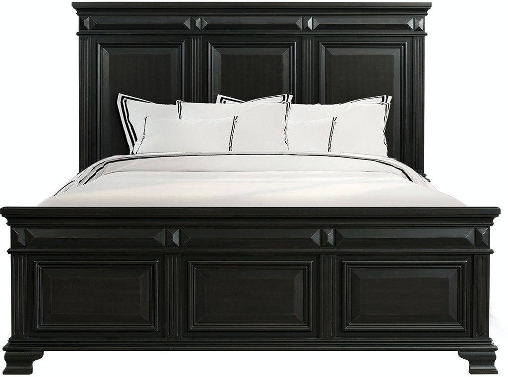 Calloway Panel Bedroom Set in Antique Black - 6 PCS