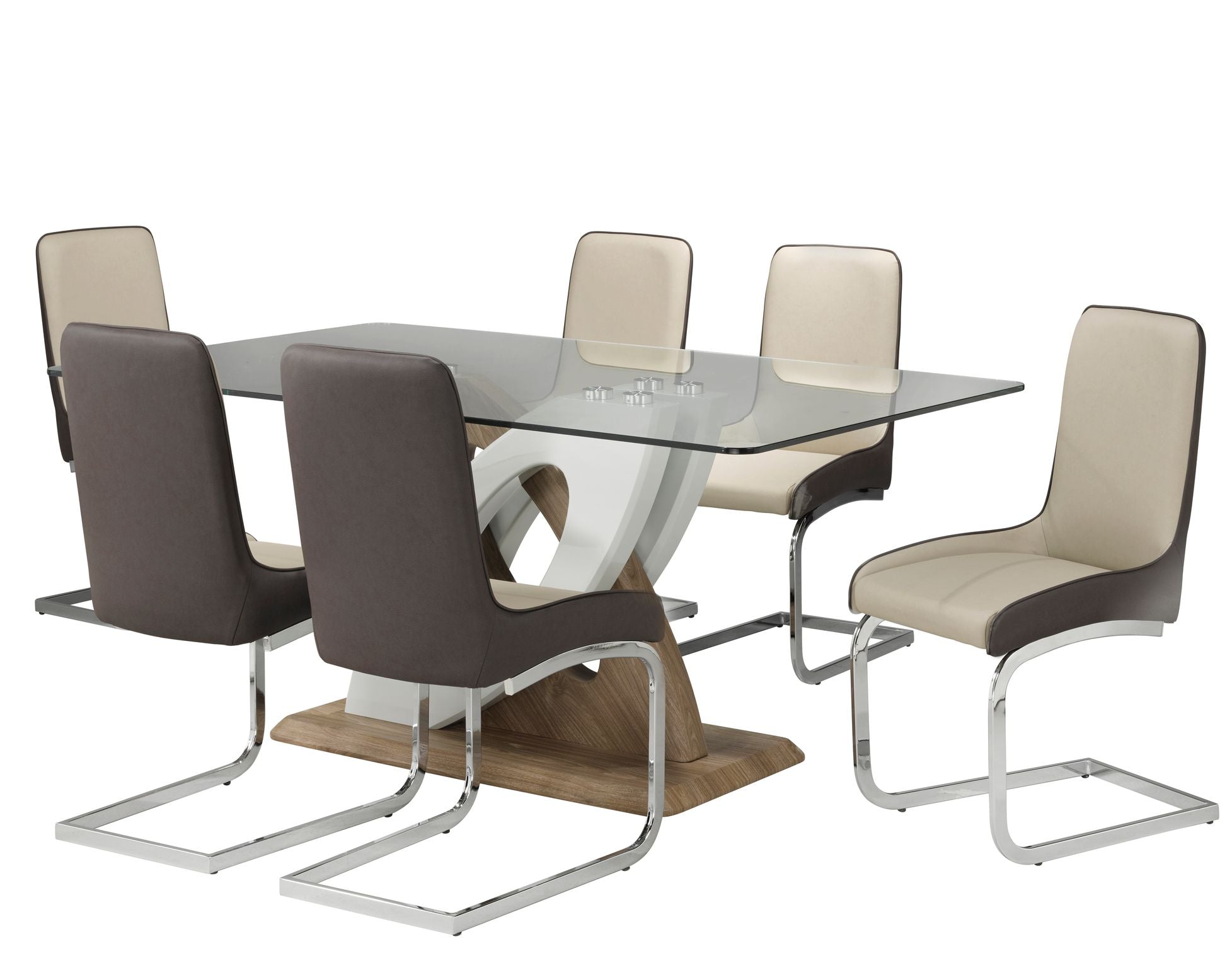 Donatello 7 PC Dining Set - F-910