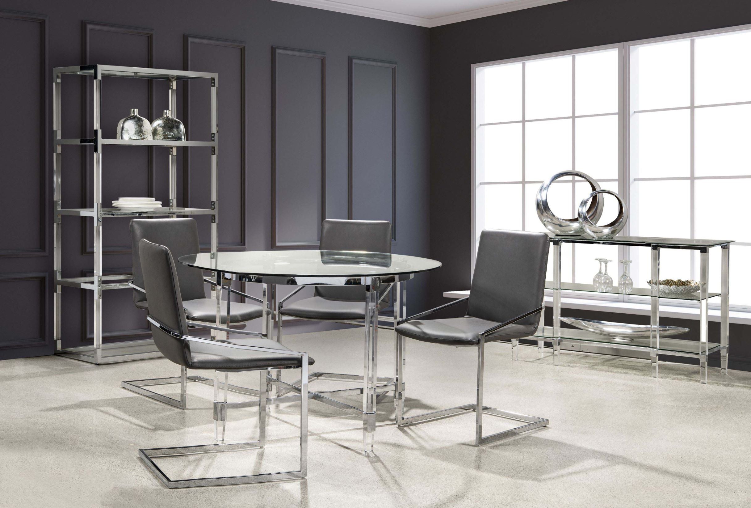 Lyrica Dining Collection Grey 3656-45