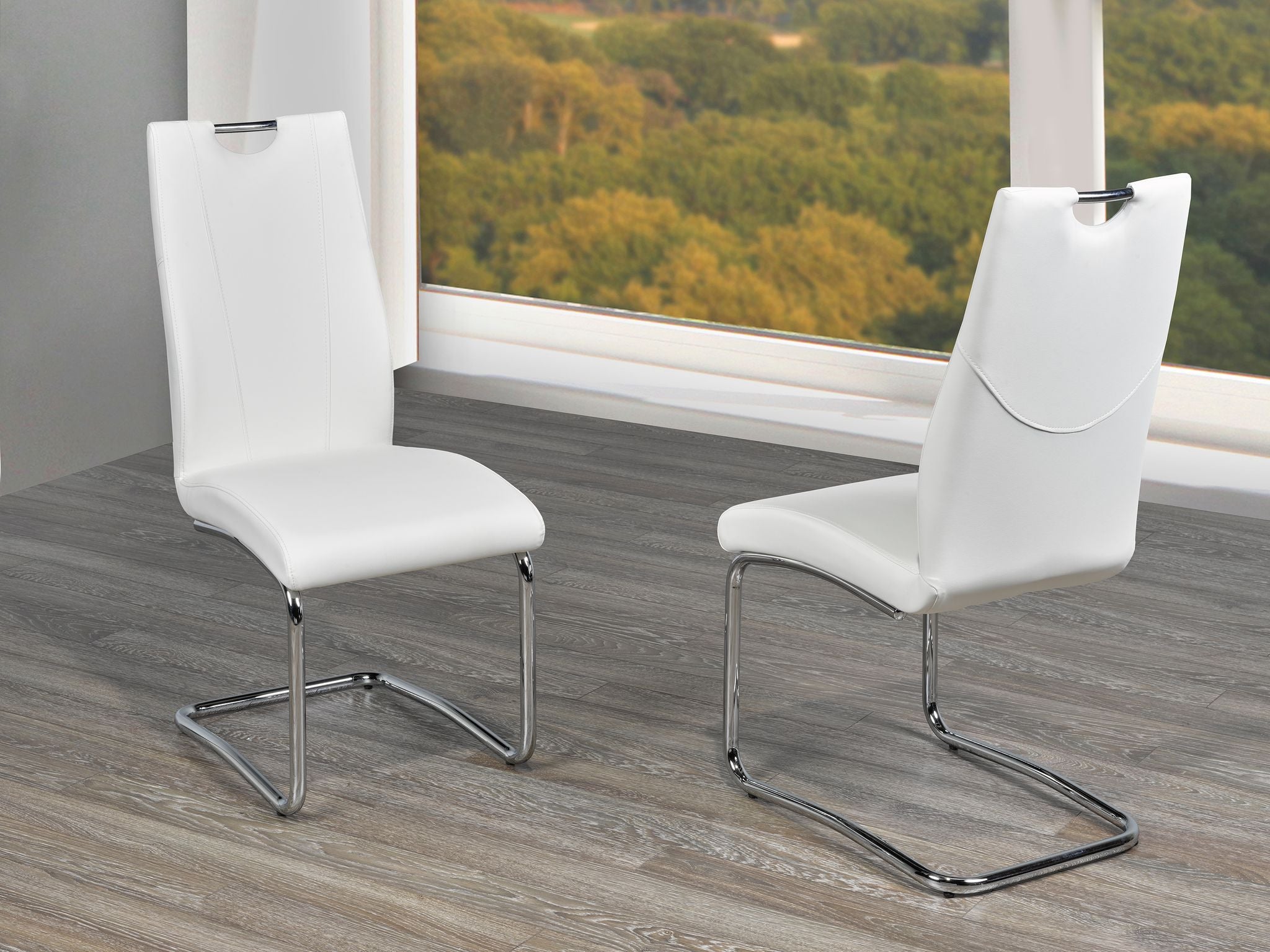 White Dining Chairs Set Of 2 827