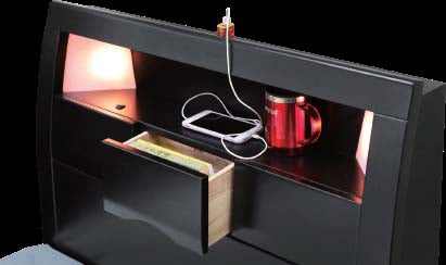 Kurara Lacquer 6 PC Bedroom Set